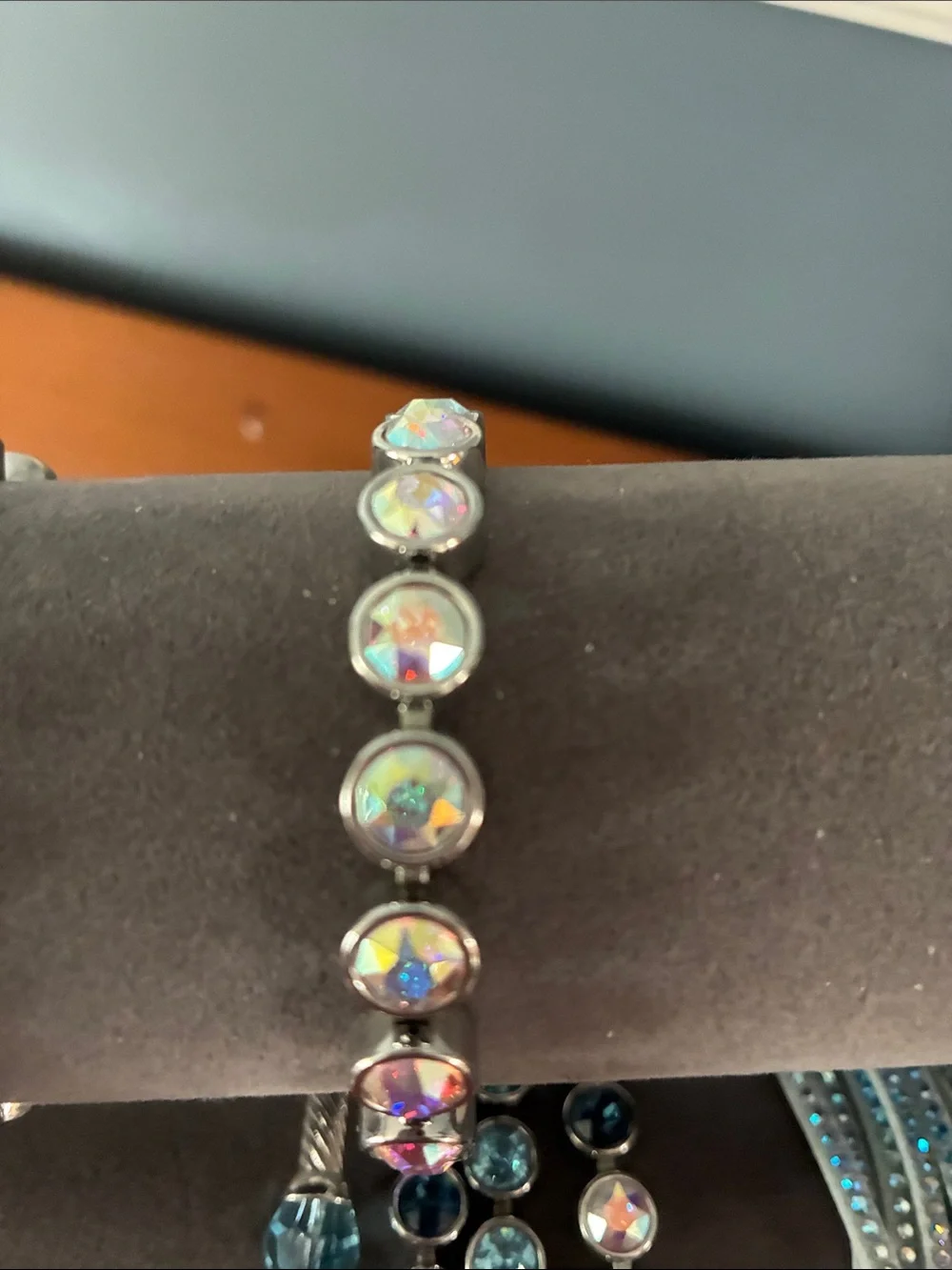 Touchstone Crystal Iridescent Multi-Color Bracelet